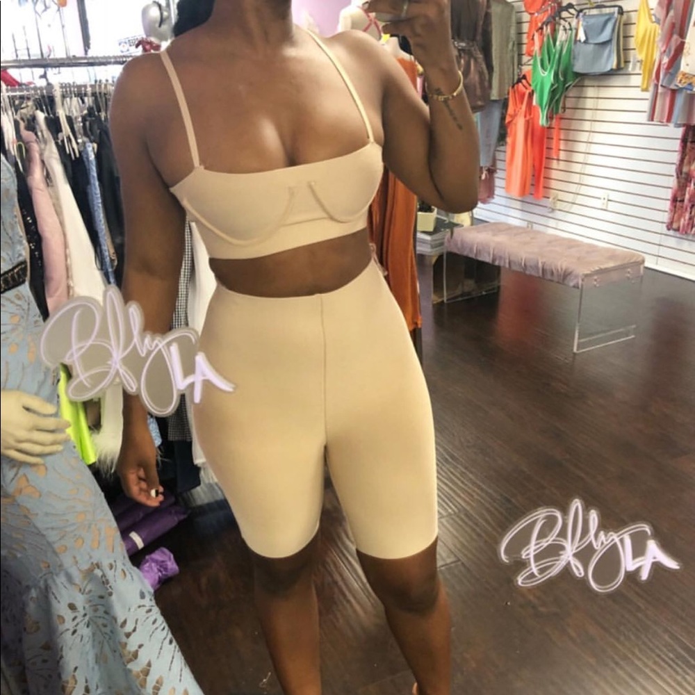 Nude two piece set